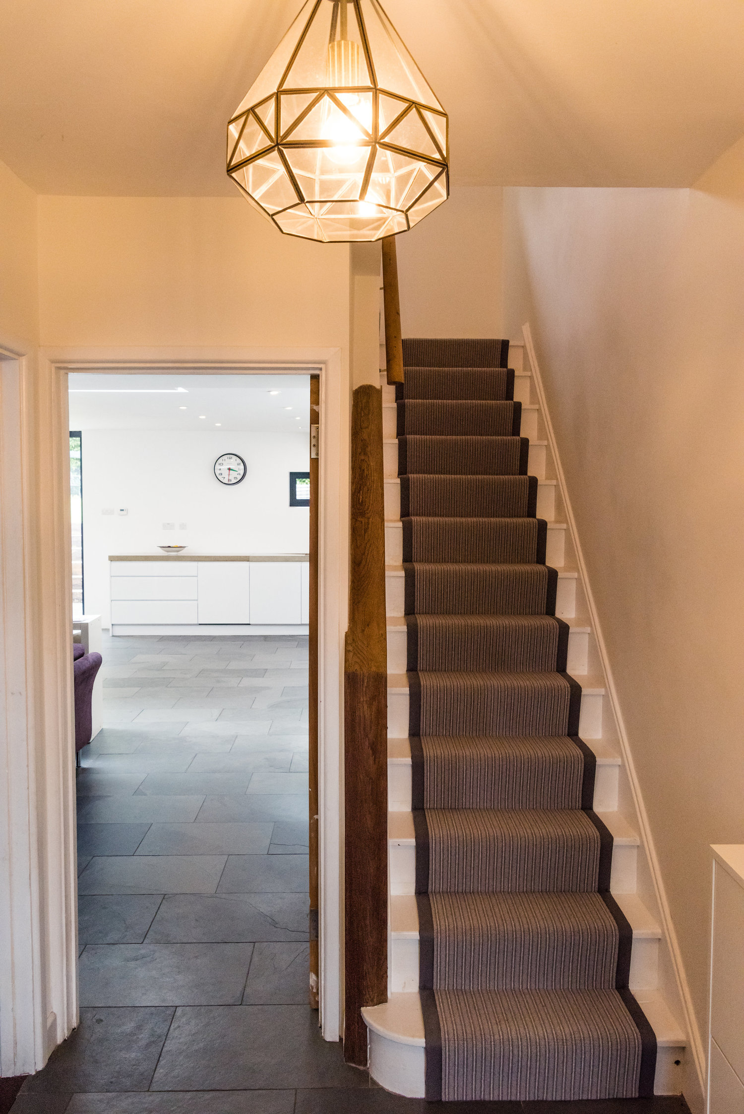 Open Plan Home with Stair Runners
