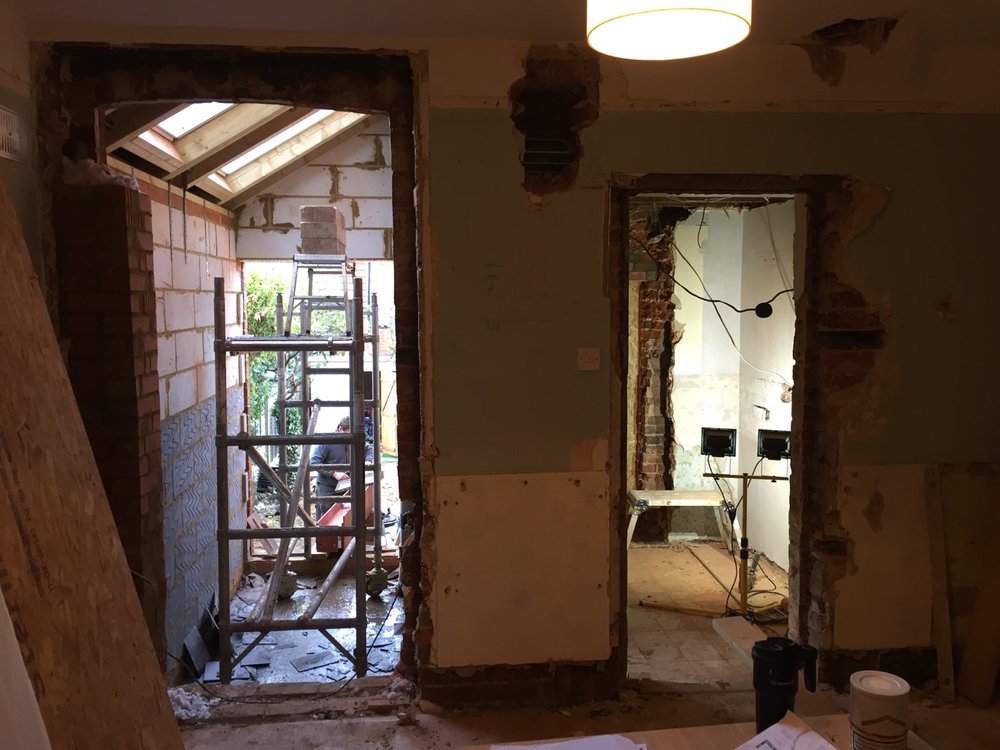 Home Extension Underway by David Strudwick